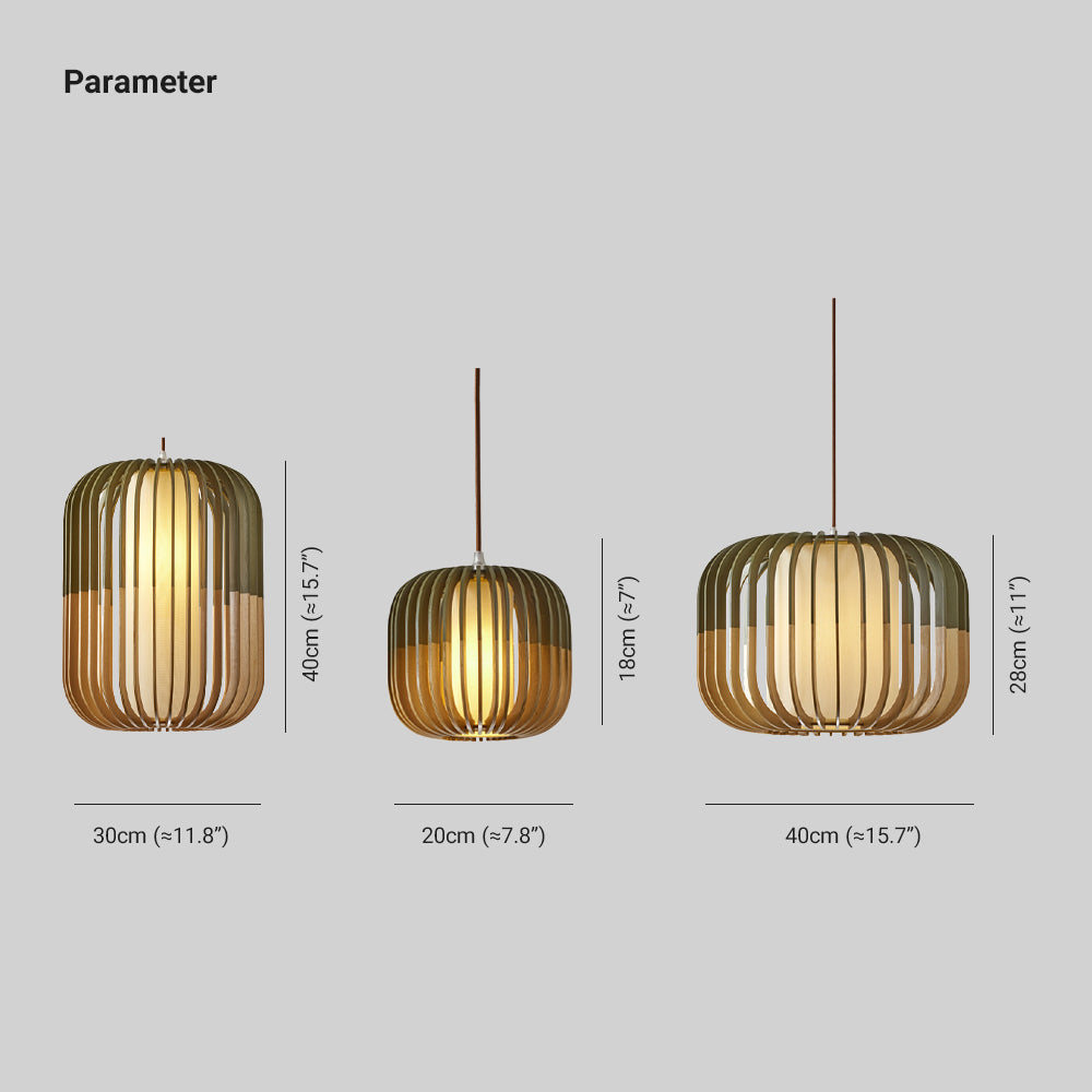 Muto Moderne LED Pendelleuchte Schlaf/Wohnzimmer Gold Holz/Stoff