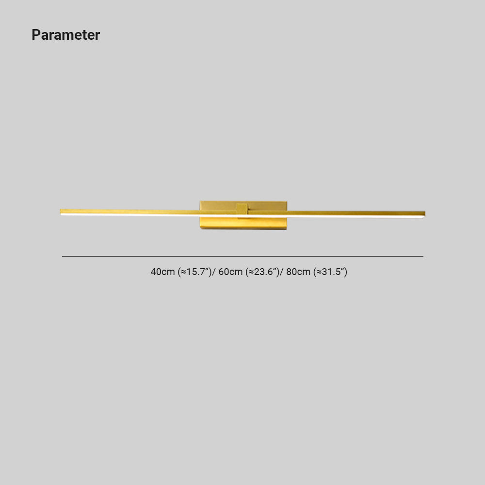 Arisha Minimalistische LED Wandleuchte Gold Wohnzimmer/Badezimmer