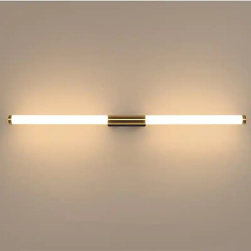 Arisha Einfache moderne Linear LED Wandleuchte Weiß-Gold Schlafzimmer Metall
