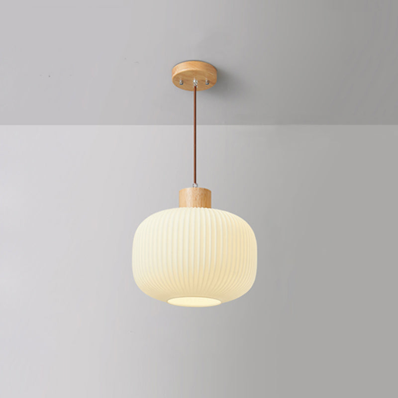 Muto Modern LED Pendelleuchte Weiß 2 Stile Ess/Wohnzimmer Holz/Glas