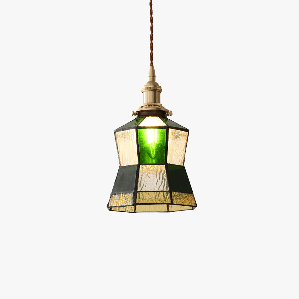 Arisha Vintage Kreativ Pendelleuchte Grün Glas Wohnzimmer/Schlafzimmer