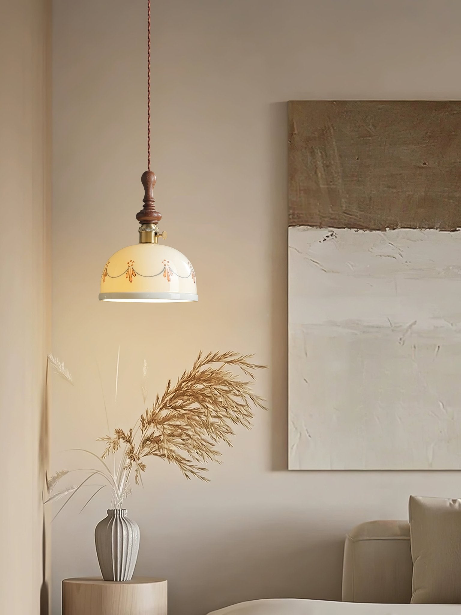 Ceraeyre Vintage Keramik Pendelleuchte-Letslighting