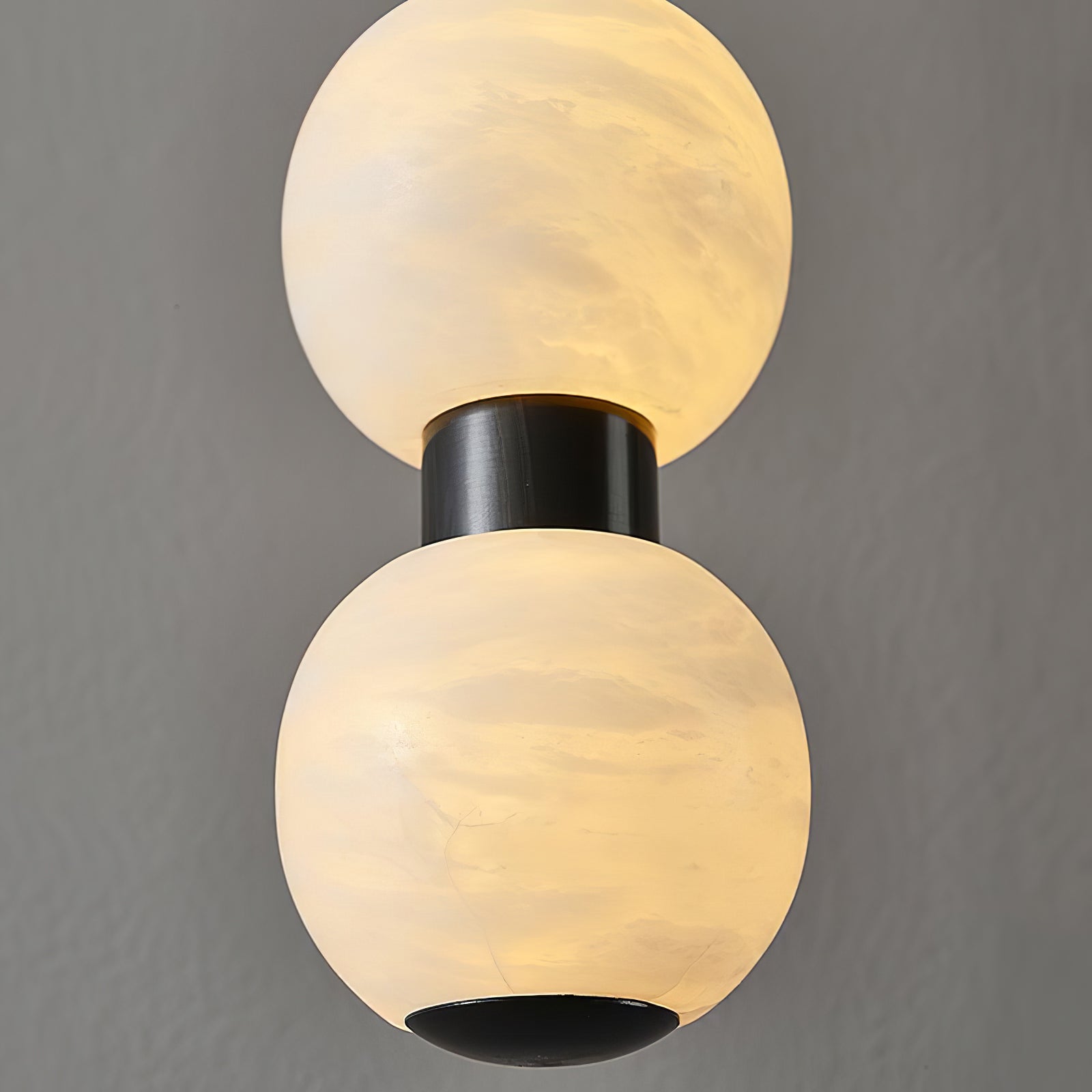 Lyra Modern Alabaster Pendant Light Staircase - Neutralighting