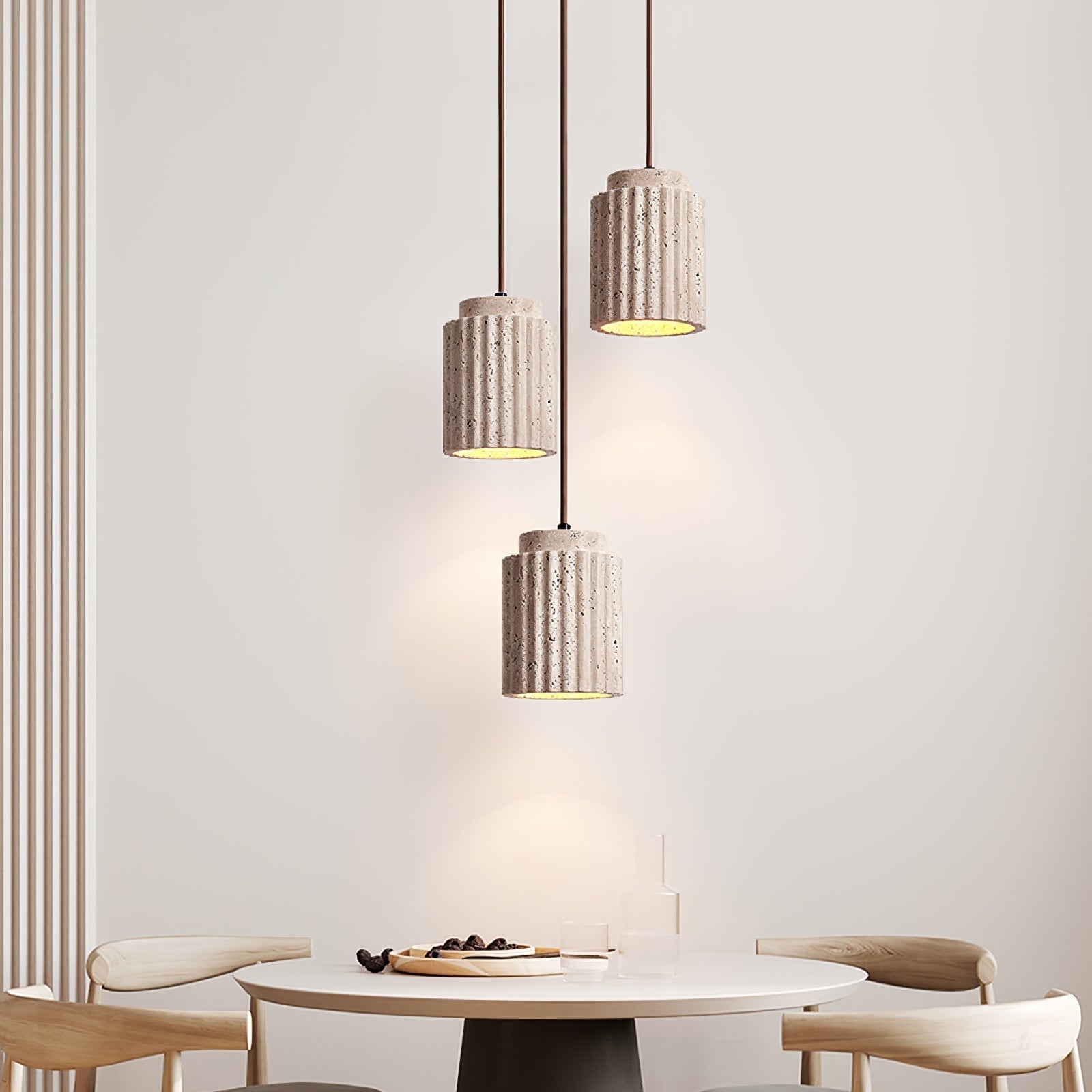 Mysolel Travertine Pendant Light - Neutralighting