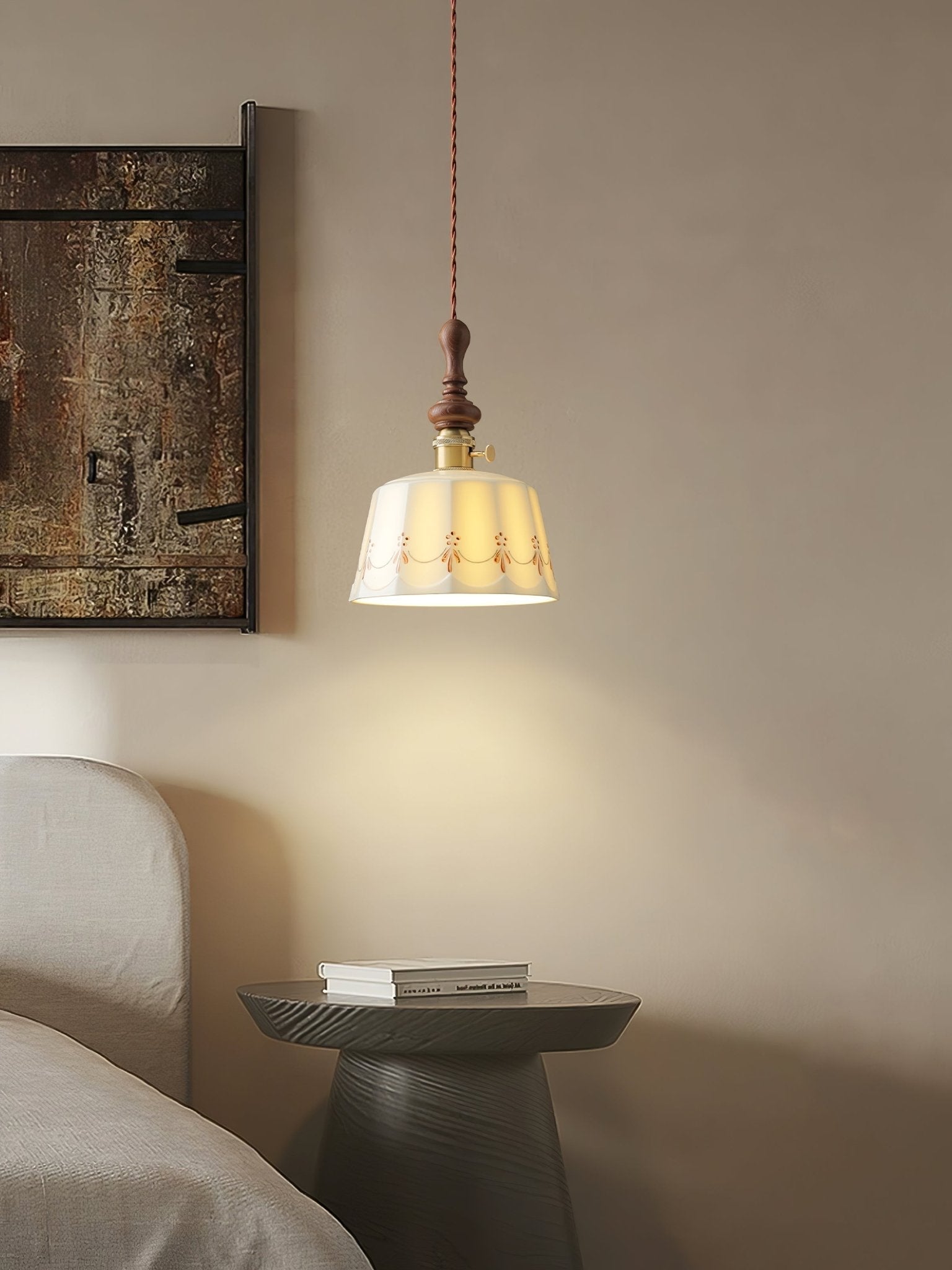 Ceraeyre Vintage Keramik Pendelleuchte-Letslighting