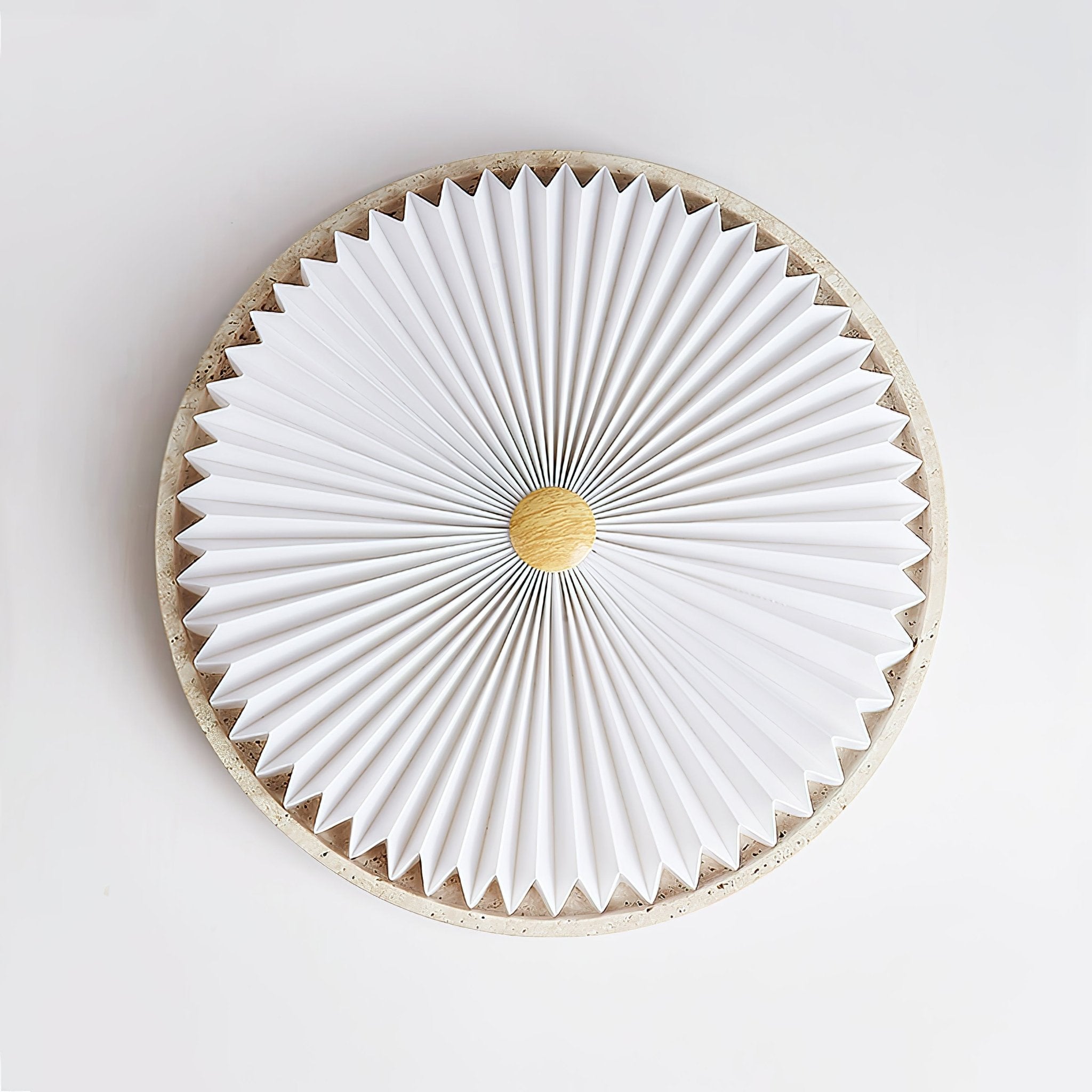 Ciloraris Textured Travertine Ceiling Light - Neutralighting