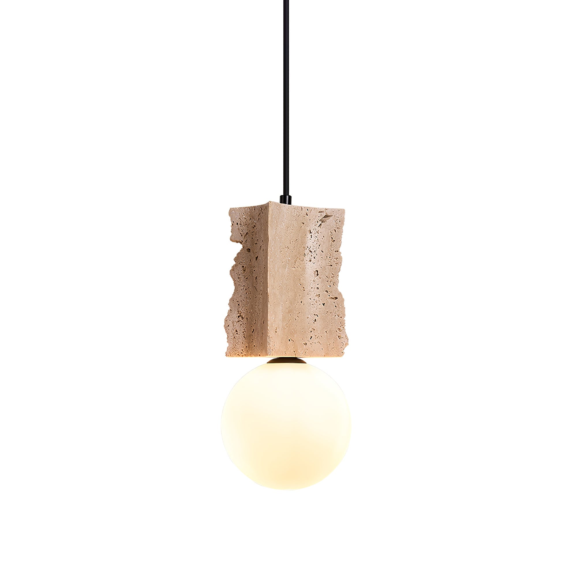 Travertine Raw Edge Pendant Light - Neutralighting