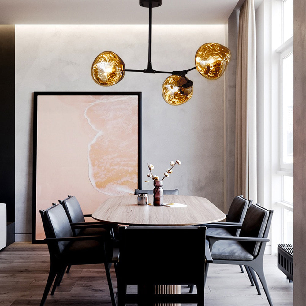 Arisha Modern Kugel LED Pendelleuchte Rosegold/Gold/Chrom Wohn/Schlafzimmer Metall&Acryl