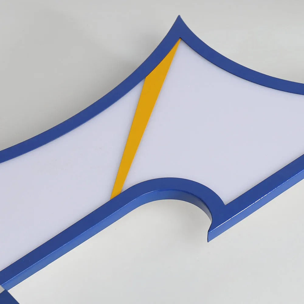 Aria LED Kindliche Fledermaus Acryl Deckenleuchte, Schwarz/Blau, Wohnzimmer