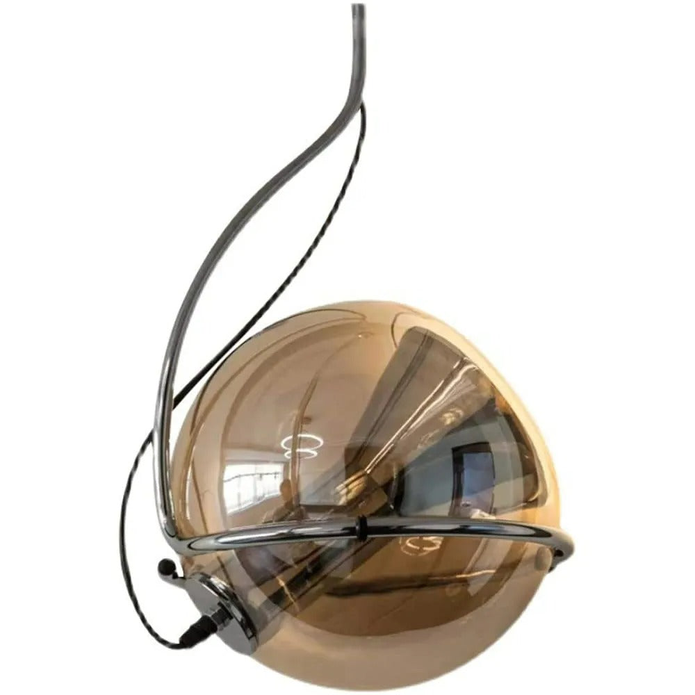 Valentina American Vintage Pendelleuchte Bernstein Glas Wohnzimmer/Schlafzimmer/Esszimmer