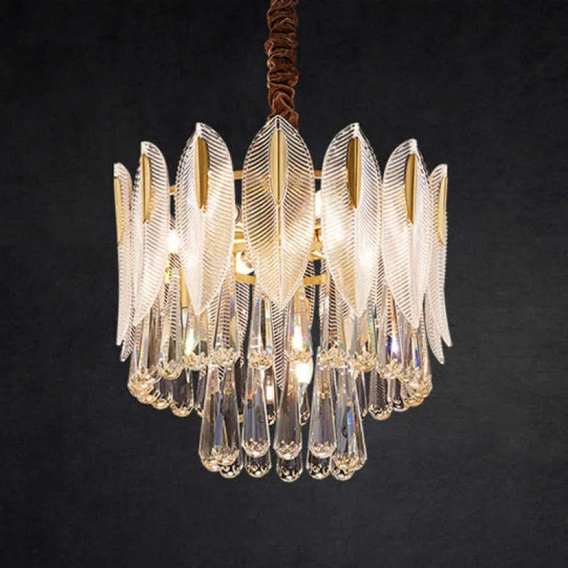 Kristy Postmodern LED Kronleuchter Schlaf/Wohn/Esszimmer Metall&Kristall