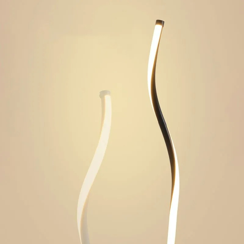 Arisha Modern Linear LED Stehlampe Schwarz/Weiß Wohn/Schlafzimmer Metall&Acryl