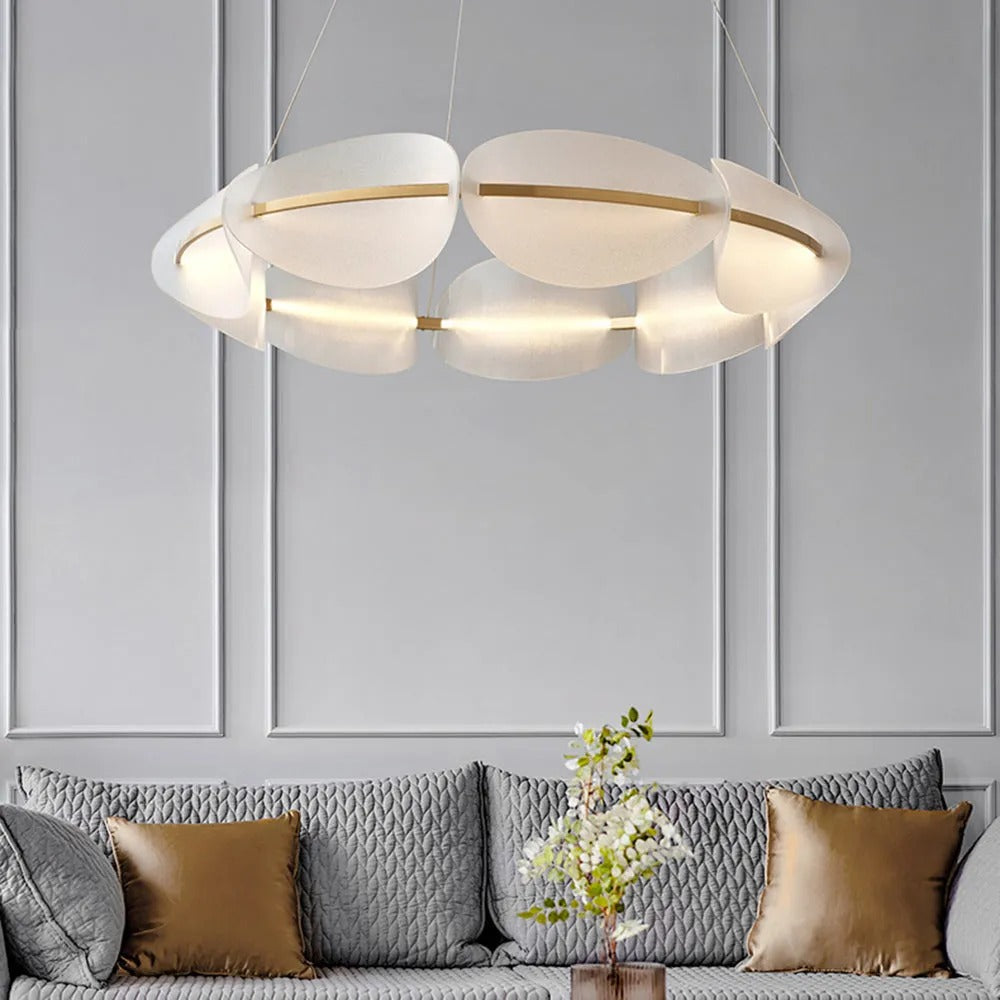 Arisha Pendelleuchte Farbtemperatur Schaltbar Weiß, Metall, Esszimmer
