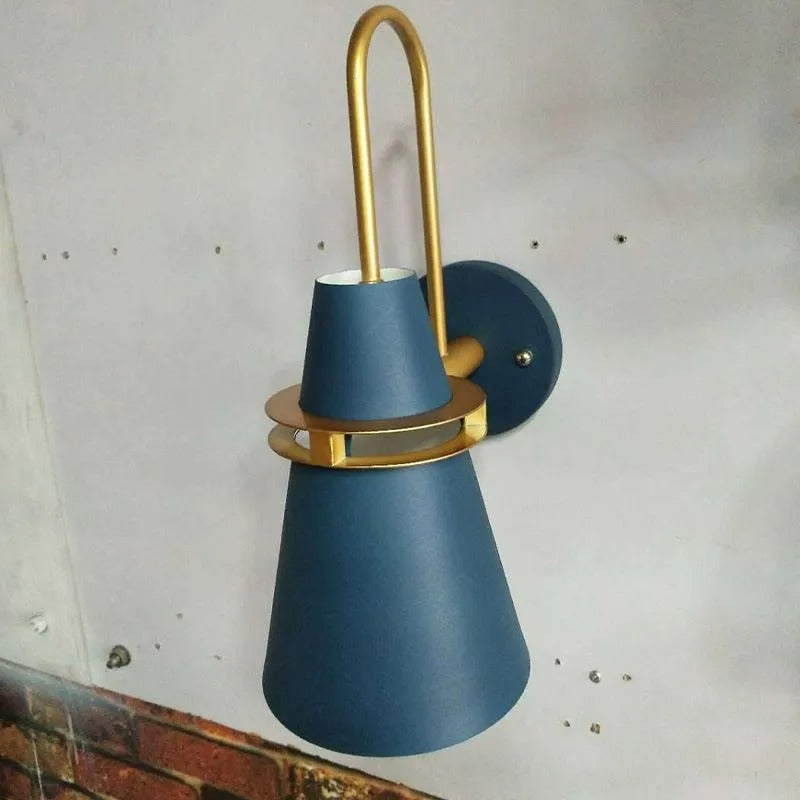 Valentina Modern Cone LED Wandleuchte Schwarz/Weiß/Blau Esstisch/Bade/Schlafzimmer Metal