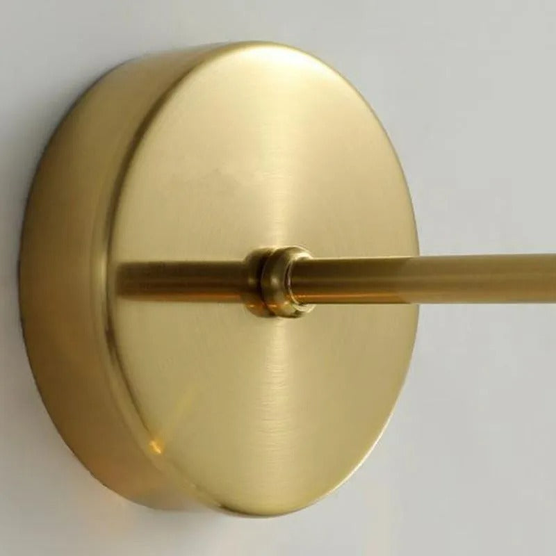 Valentina Spiegelfront Wandleuchte,2 Farben, Metall Glas