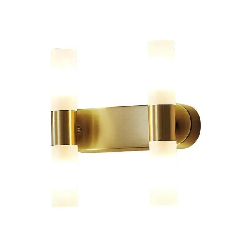 Arisha Modern LED Wandleuchte Gold Wohn/Schlafzimmer Metall Acryl