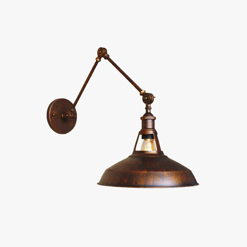 Silva Moderne Wandleuchte, Kuppel, Metall, Schwarz/Rost, Schlafzimmer