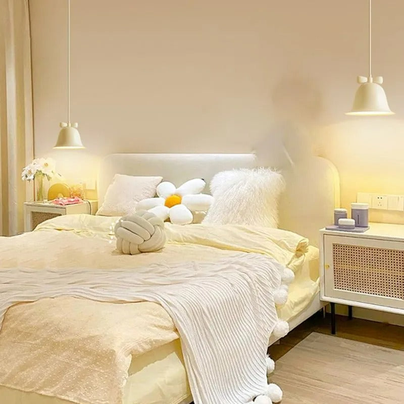 Arisha Pendelleuchte Weiß, Glockenförmig Schlafzimmer Wohnzimmer