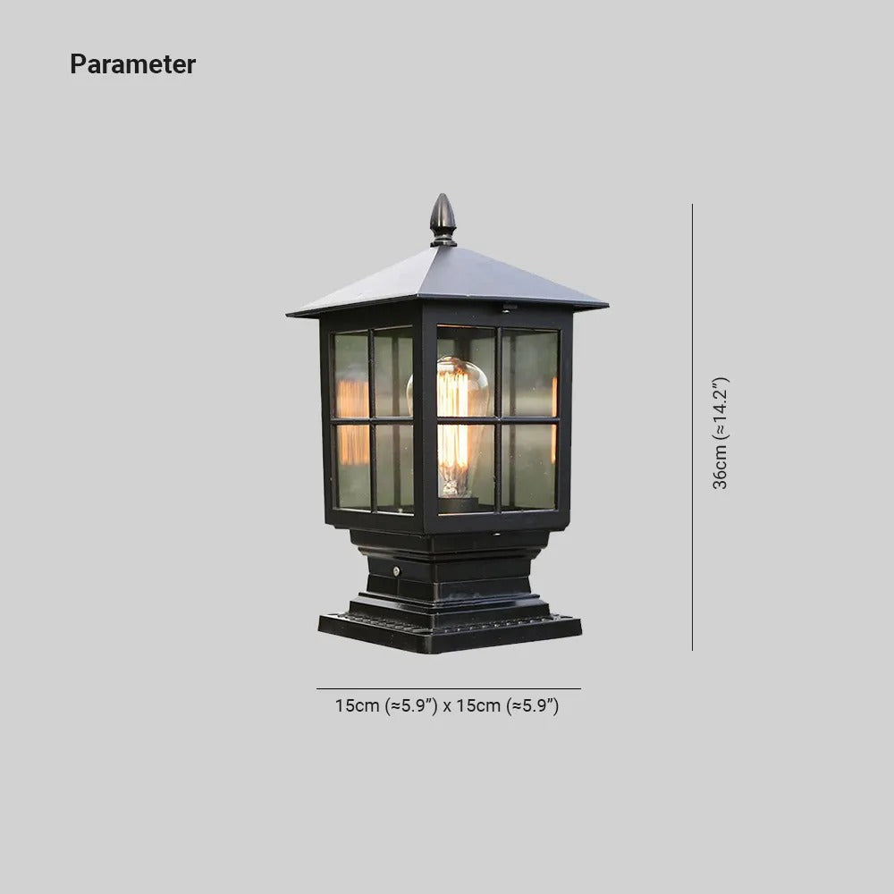 Silva Modern LED Außenleuchte Metall Glas Garten Flur