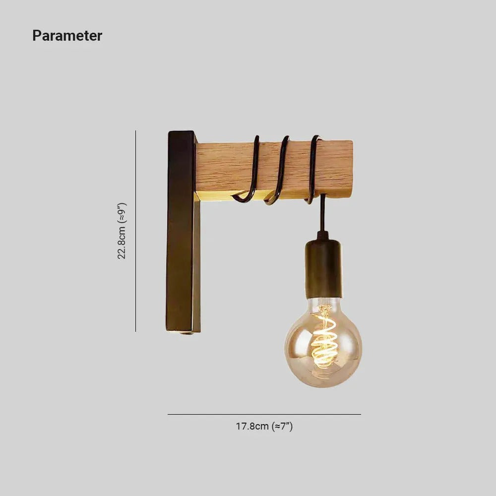 Silva Industrial LED Wandleuchte Schwarz/Weiß Wohn/Schlafzimmer Metall&Glas