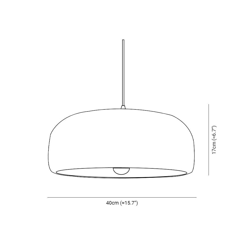 Avi LED Pendelleuchte Schale Grau Schlaf/Esszimmer Metall