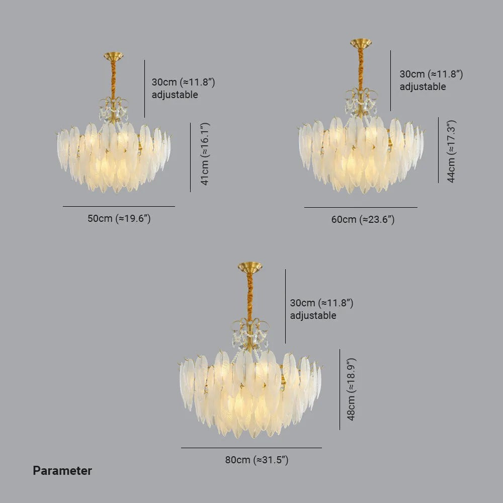 Kristy Modern LED Kronleuchter Weiß Glas/Metall Ess/Schlafzimmer-Letslighting