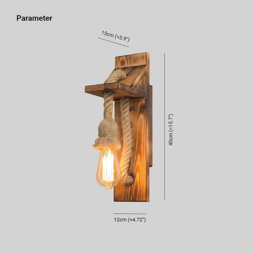 Epoch Designer LED Wandleuchte Innen Holz Wohnzimmer/Schlafzimmer