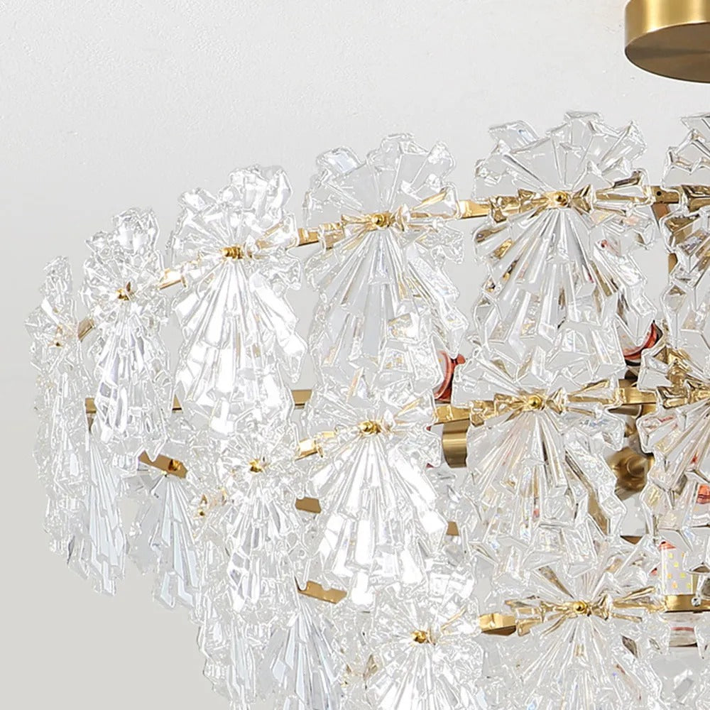 Kristy Elegante LED Pendelleuchte Metall Glas Wohnzimmer Schlafzimmer
