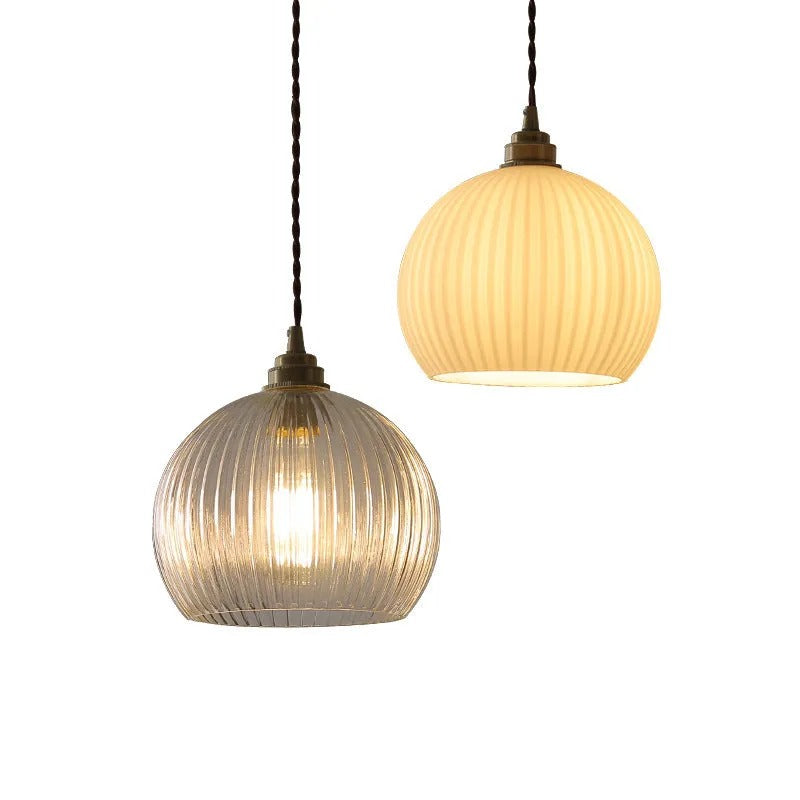 Valentina Minimalistische Kugel Metall/Glas LED Pendelleuchte Weiß/Transparent