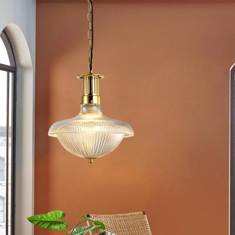 Silva Vintage Industrial LED Pendelleuchte Glas Schlafzimmer Küche