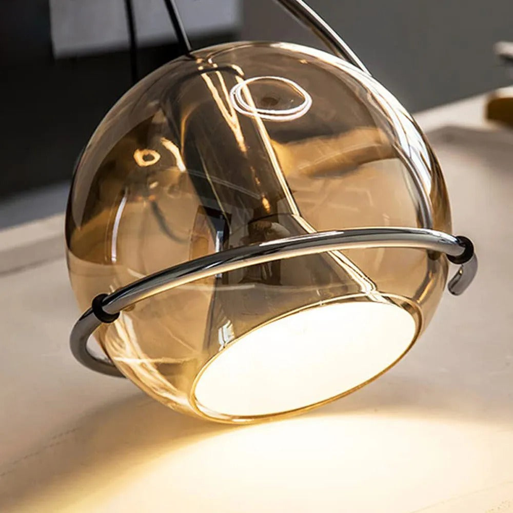 Valentina American Vintage Pendelleuchte Bernstein Glas Wohnzimmer/Schlafzimmer/Esszimmer