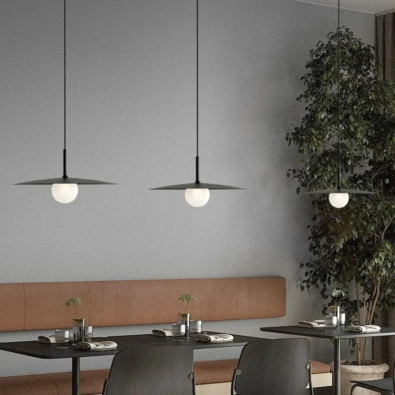 Arisha Modern LED Pendelleuchte Schwarz/Weiß/Grau Ess/Wohn/Schlafzimmer Metall&Glas