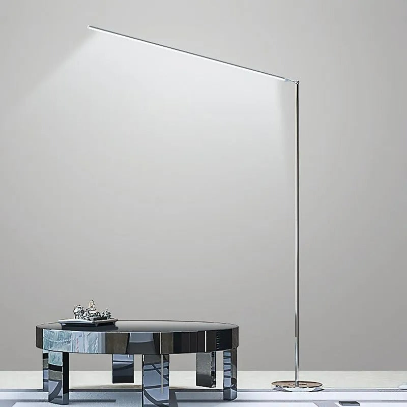 Arisha Modern Stehleuchte Silber, Wohnzimmer, Metall Acryl