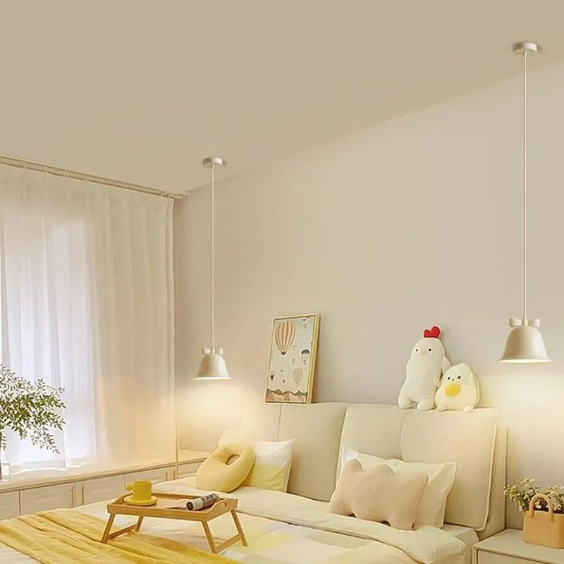 Arisha Pendelleuchte Weiß, Glockenförmig Schlafzimmer Wohnzimmer