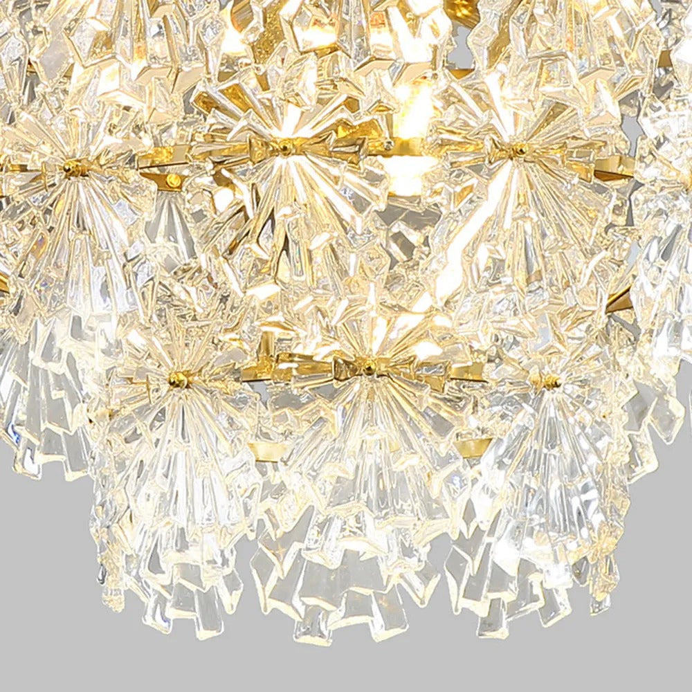 Kristy Elegante LED Pendelleuchte Metall Glas Wohnzimmer Schlafzimmer