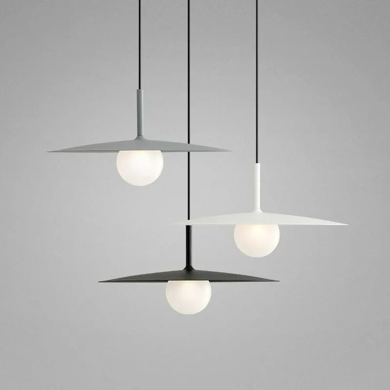 Arisha Modern LED Pendelleuchte Schwarz/Weiß/Grau Ess/Wohn/Schlafzimmer Metall&Glas