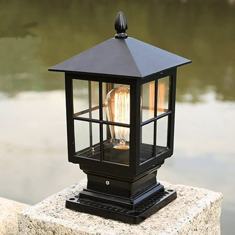 Silva Modern LED Außenleuchte Metall Glas Garten Flur