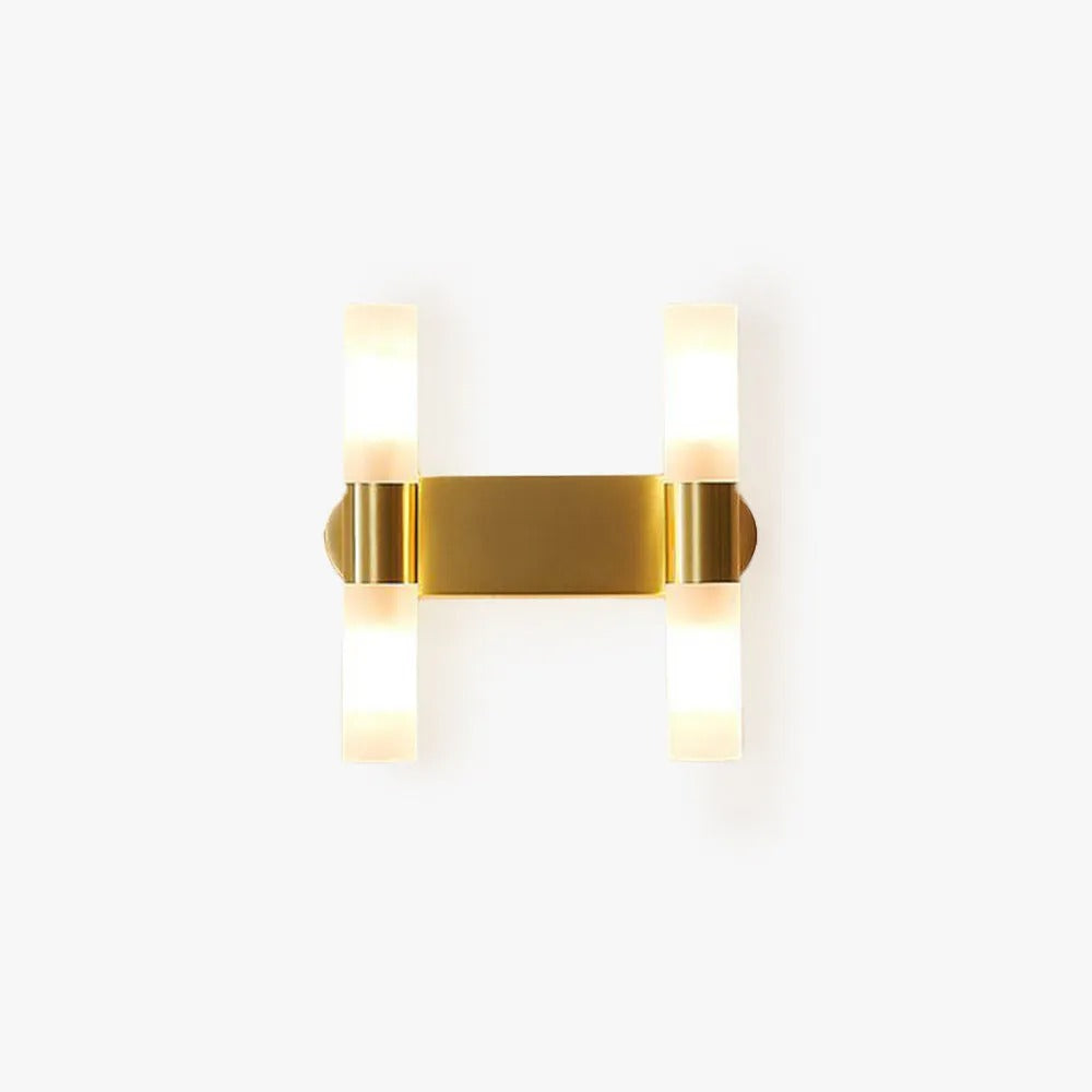 Arisha Modern LED Wandleuchte Gold Wohn/Schlafzimmer Metall Acryl