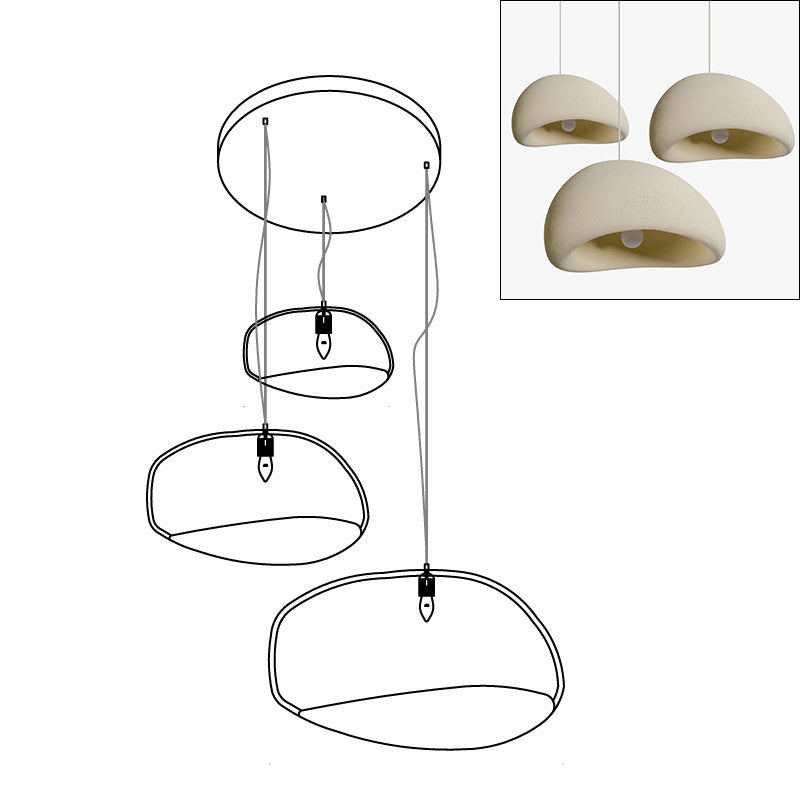 Lustra Kronleuchter Rau Kombination Wabi-Sabi-Letslighting