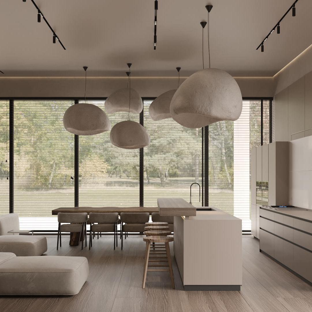 Lustra Kronleuchter Rau Kombination Wabi-Sabi-Letslighting