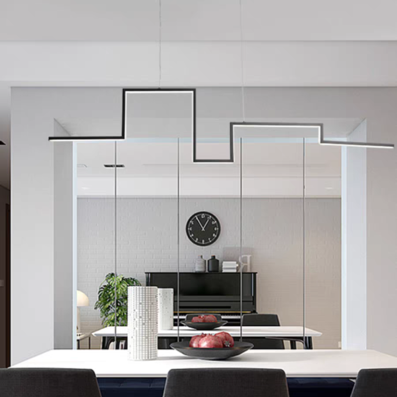 Arisha Modern LED Linear PendelleuchteEsszimmer Metall Acryl