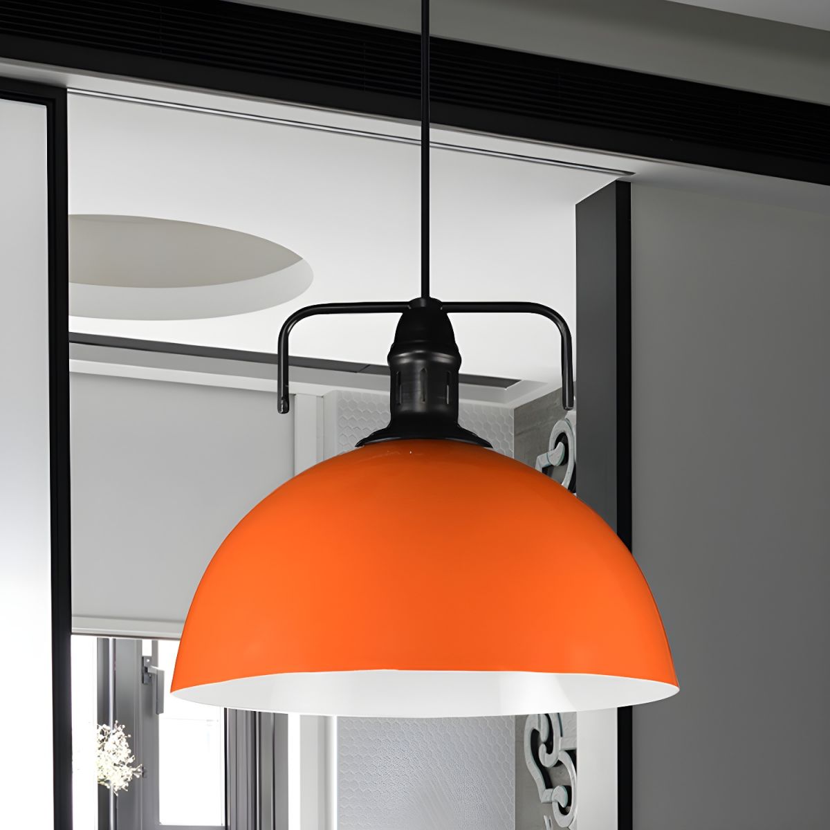 Valentina Modern, farbenfrohe Vintage Pendelleuchte Metall