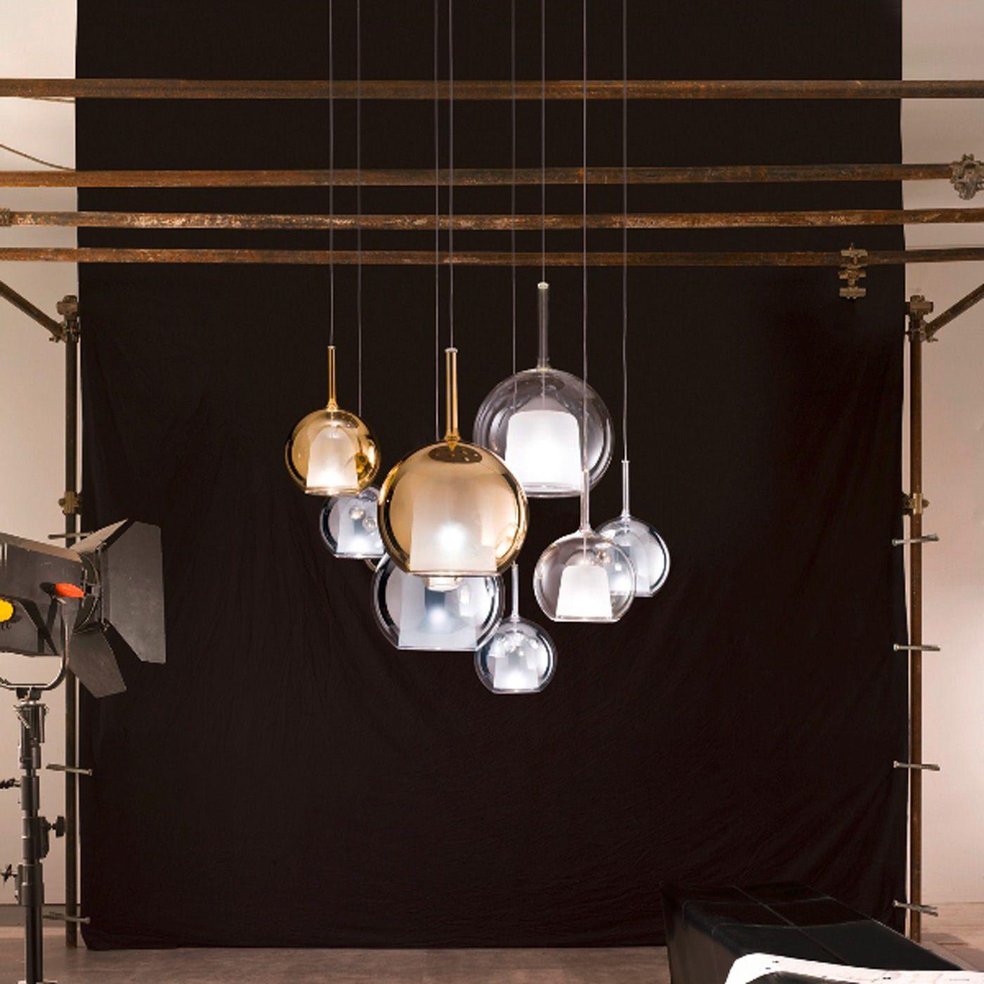 Lustra Pendelleuchte Rauchglas Rund-Letslighting
