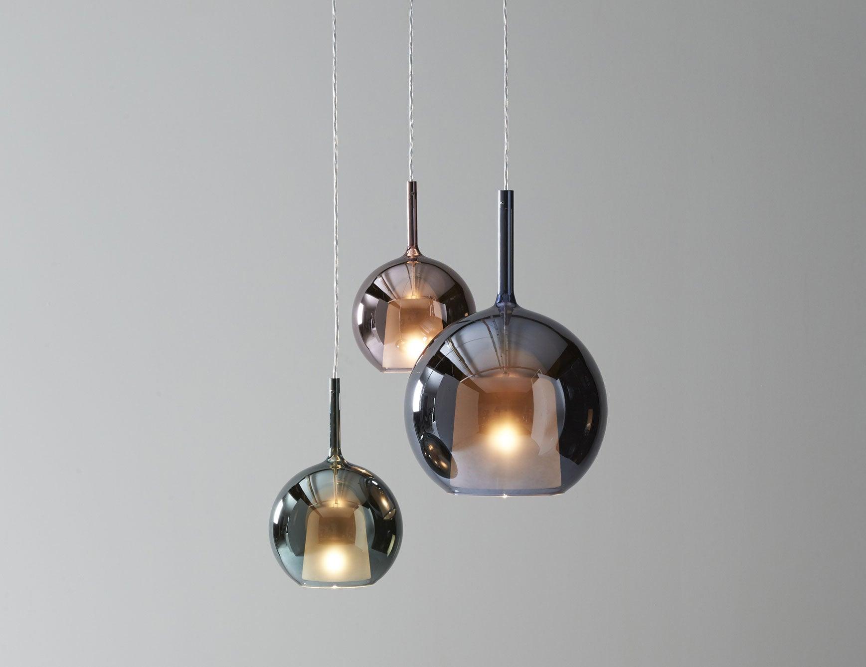 Lustra Pendelleuchte Rauchglas Rund-Letslighting