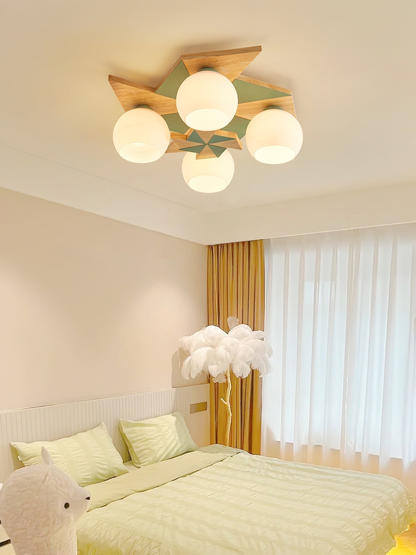 Ewooda Holz Decke Lampe-Letslighting