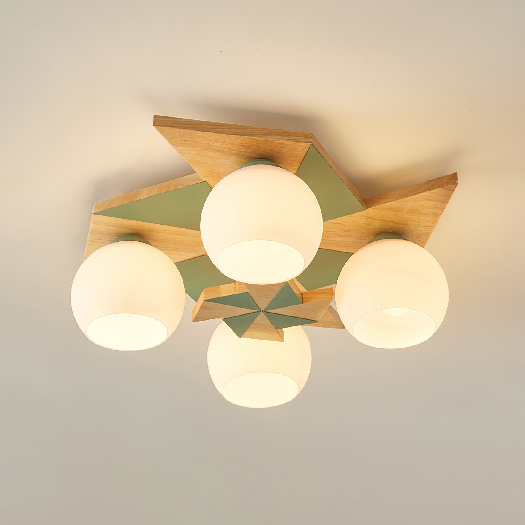 Ewooda Holz Decke Lampe-Letslighting