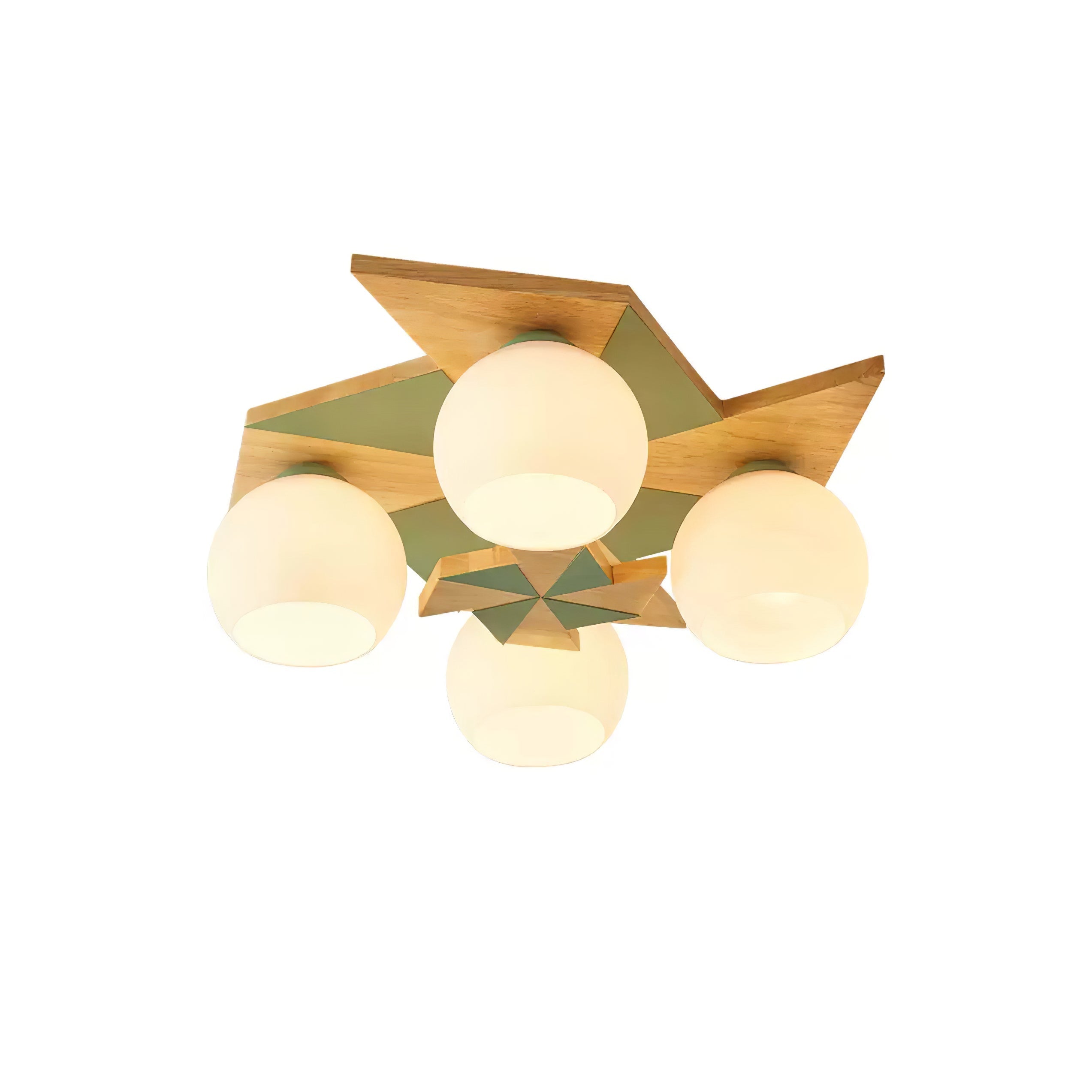 Ewooda Holz Decke Lampe-Letslighting