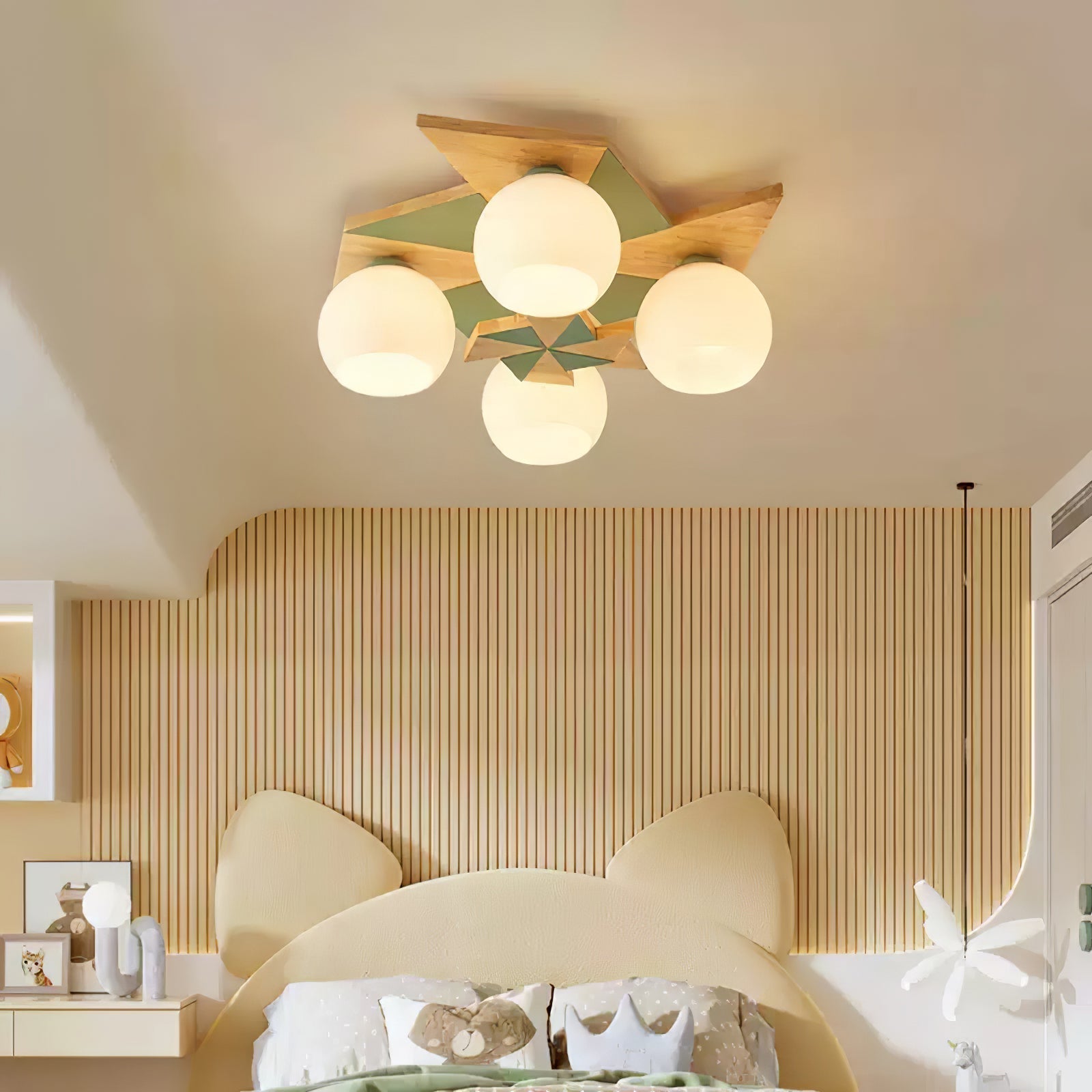 Ewooda Holz Decke Lampe-Letslighting
